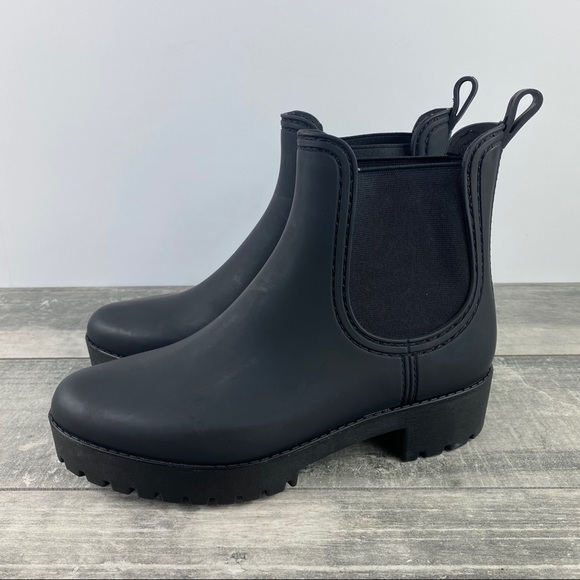 Jeffrey Campbell Cloudy Waterproof Rain Boot Black - Picture 3 of 7